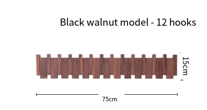 Porte-manteau Mural Clé de Piano Simplicity (Une Pièce)