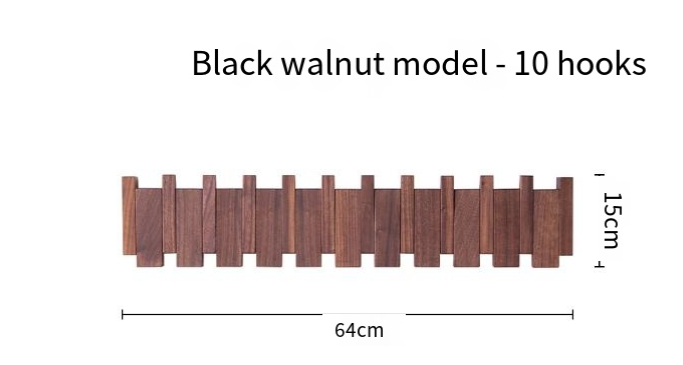 Porte-manteau Mural Clé de Piano Simplicity (Une Pièce)